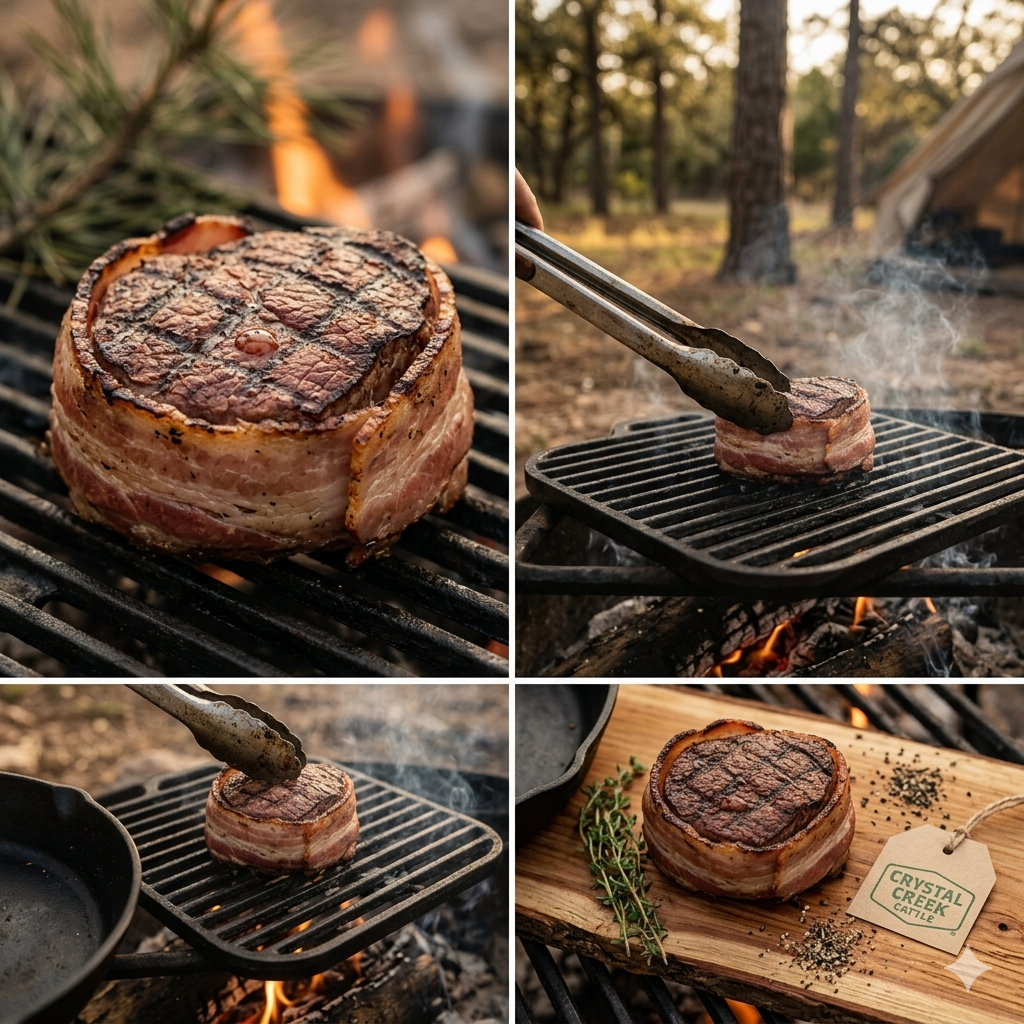 9 oz. Bacon wrapped Beef Filets | 4 pieces