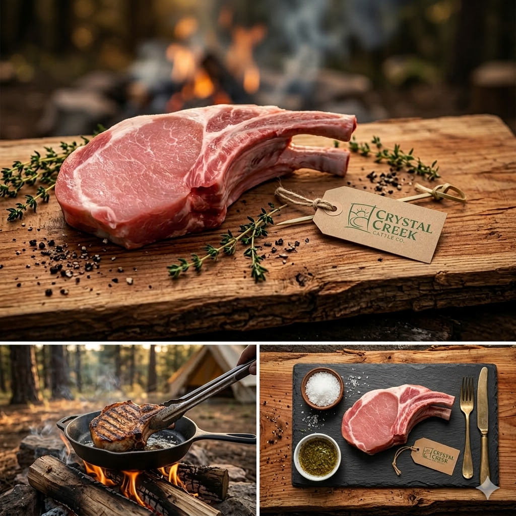 16 oz. Pork Rib Chop | Double Bone | Frenched | 4 pieces