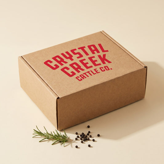 Insulated Crystal Creek Cattle meat delivery box