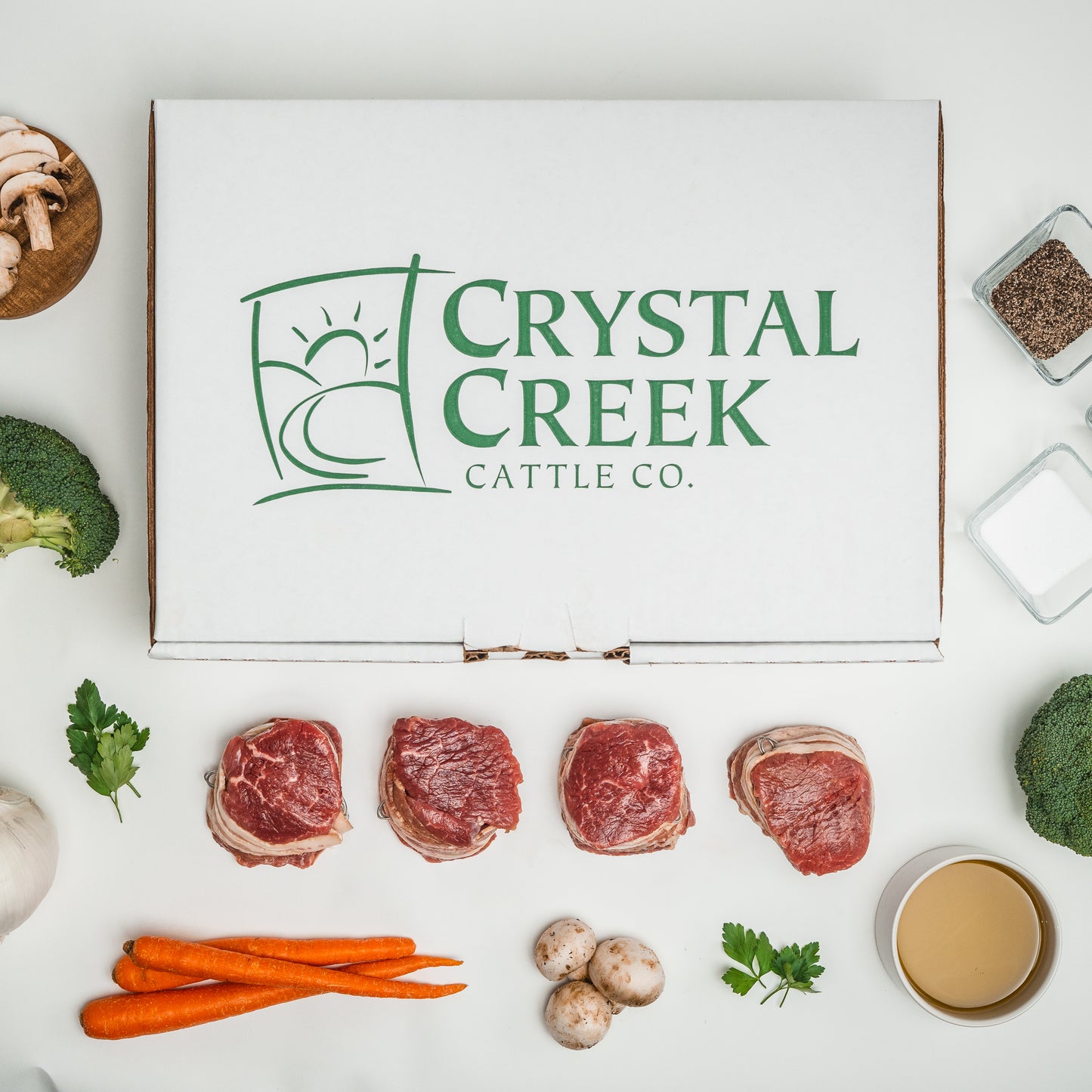 9 oz. Bacon wrapped Beef Filets | 4 pieces