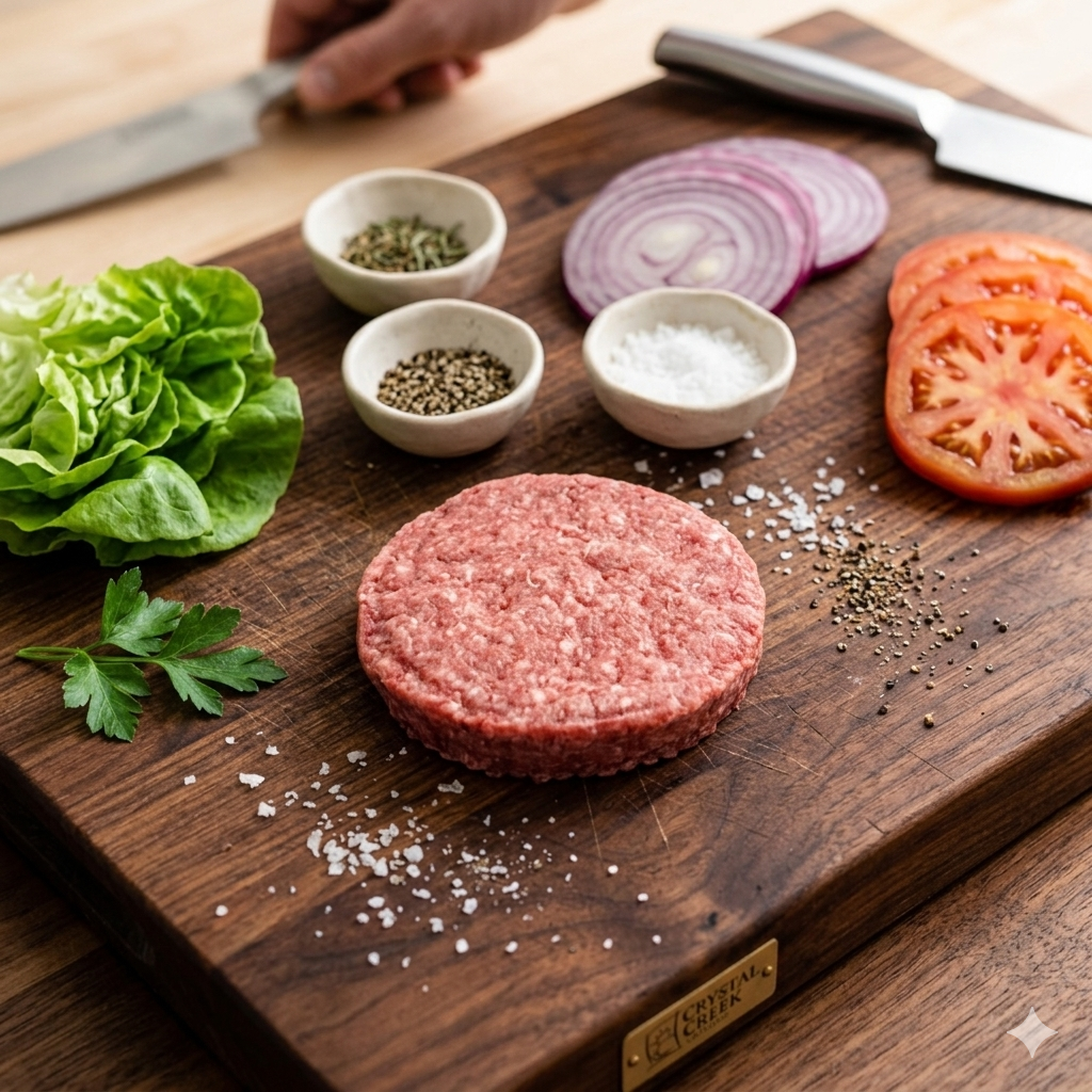 Ground Chuck 8 oz. Patties 80/20 | 4 pieces