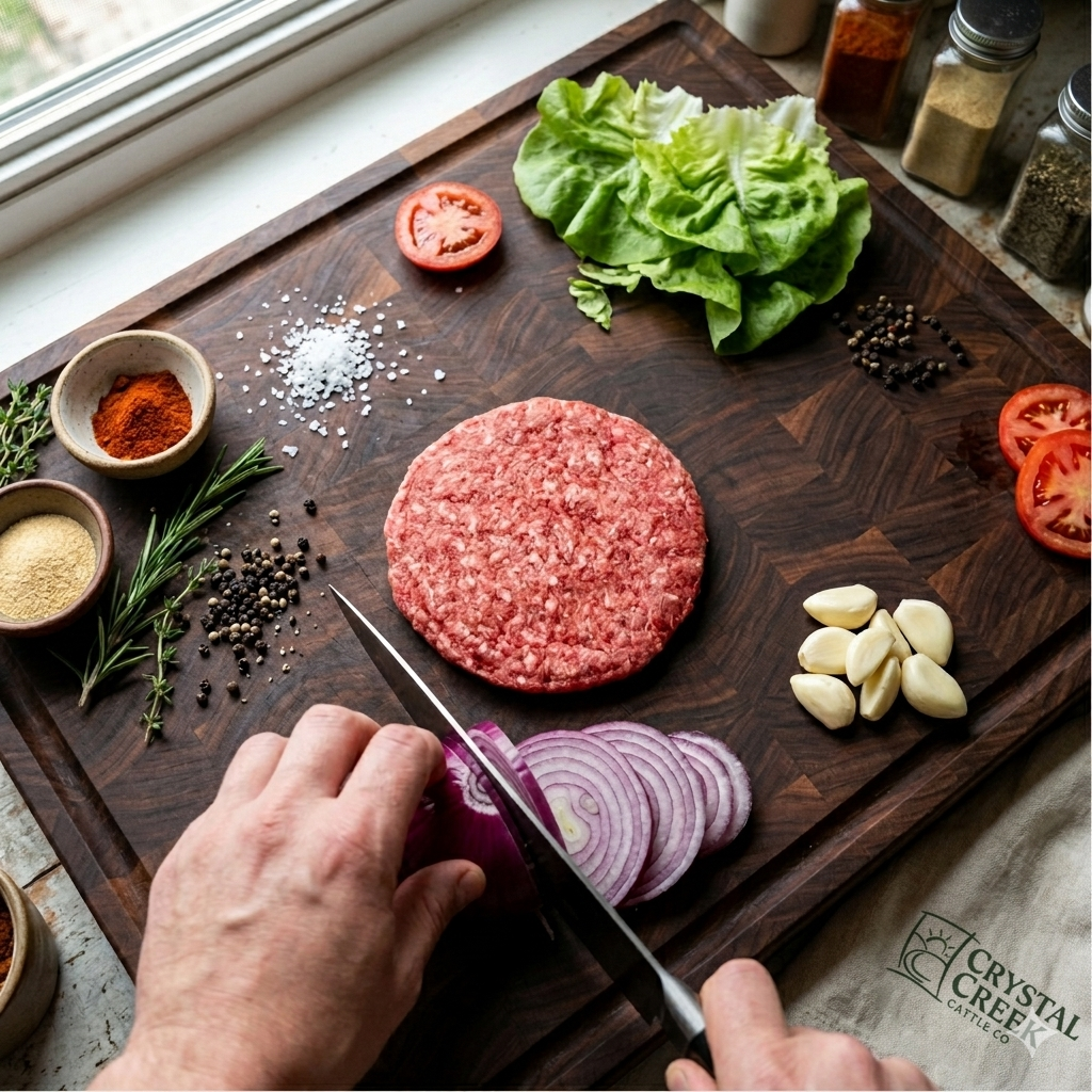 Ground Chuck 4 oz. Patties 80/20 | 4 pieces
