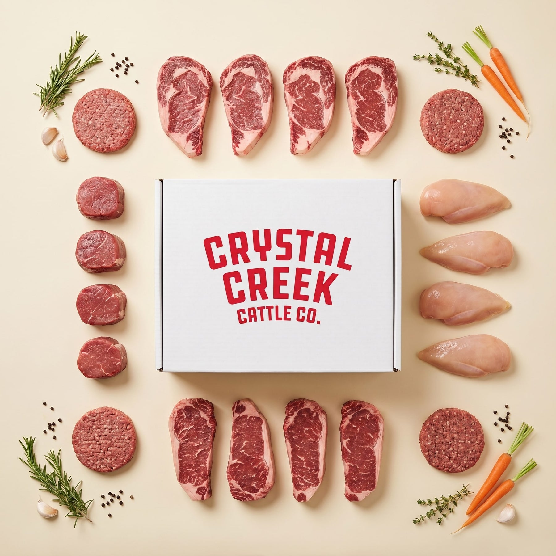 Crystal Classic Small - cuts with Crystal Creek box